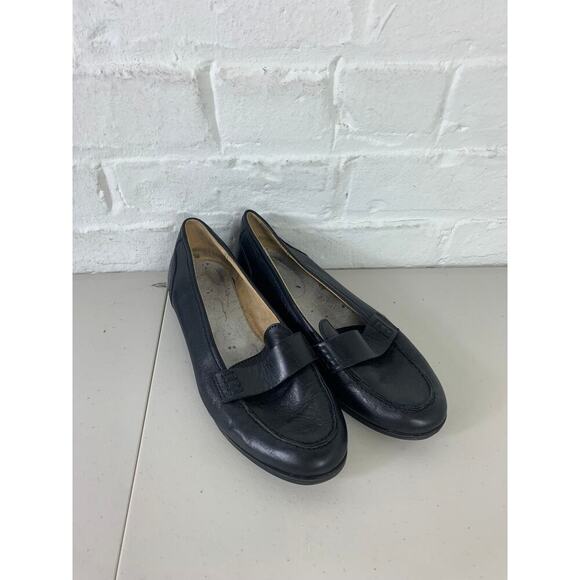 Naturalizer Women's Leather Upper Milo Penny Loafers Slip-On Black Size 4.5 - Picture 2 of 9